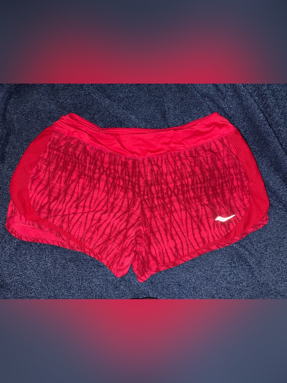 Women’s Bright Pink Saucony Athletic Running Shorts